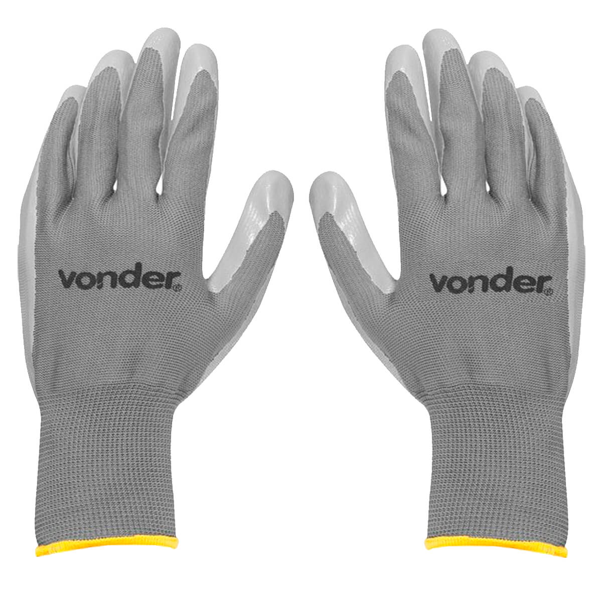 Luva de Poliéster com Látex Nitrílico Tamanho 9 Pnv 0109 Vonder