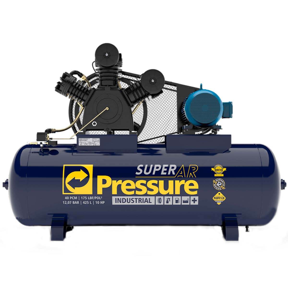 Compressor de Ar 425 L 40 Pés Trifásico Pressure